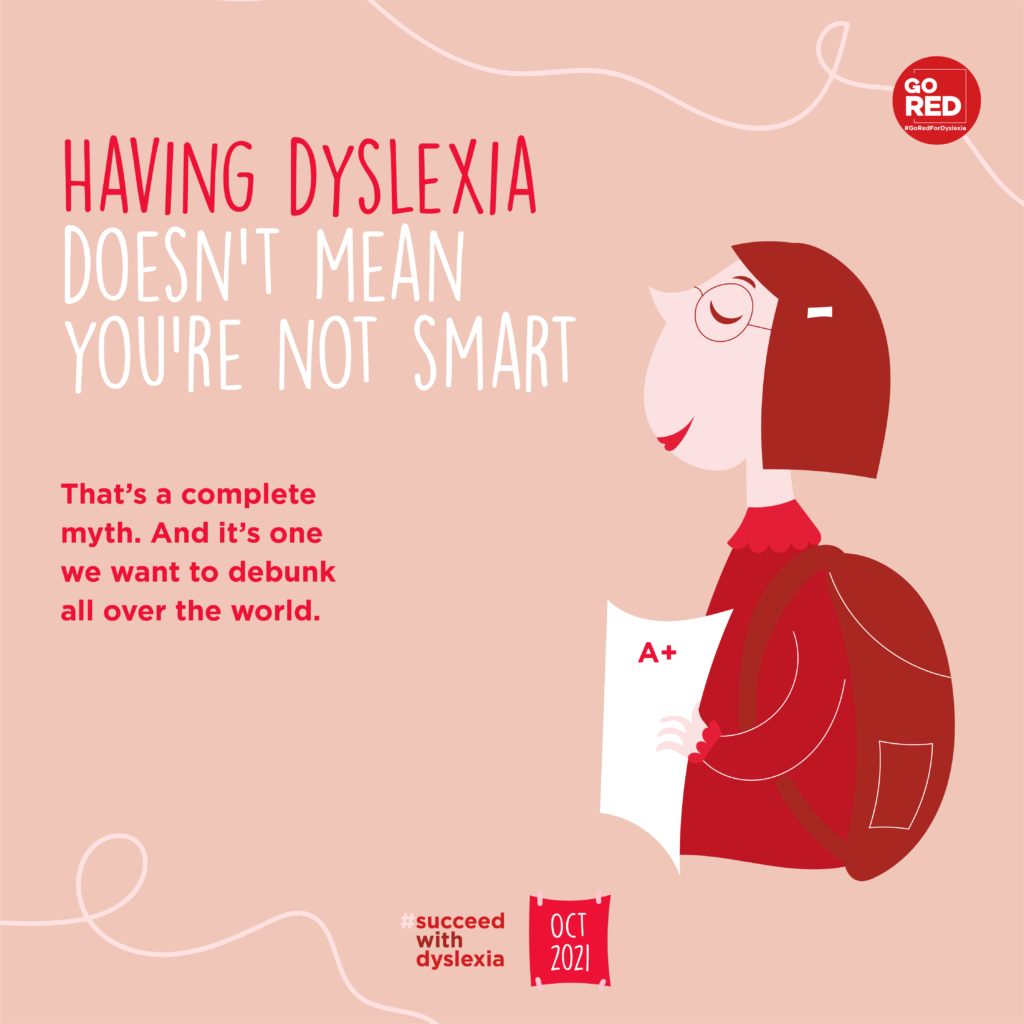 5 Go Red For Dyslexia Fact Cards 5 Instagram facts Smart